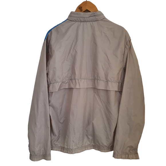 Adidas Micropacer Jacket Windbreaker Original 80s Vintage Half Zip Taupe Grey - Picture 5 of 8